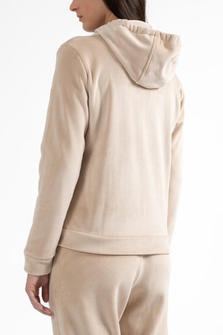 Velours Sweater met Capuchon Daltrey - Beige