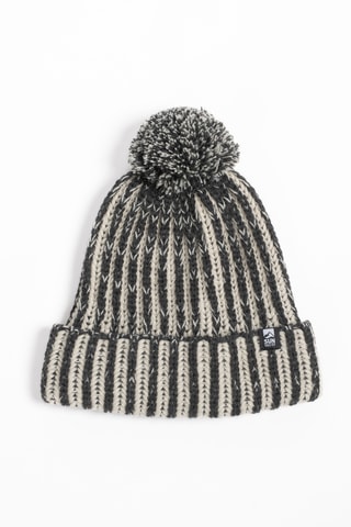 Muts met Pompon Jeldra - Beige en Zwart