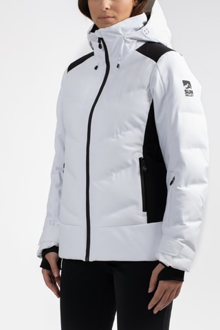 Gewatteerde Ski-jas met Capuchon Kamino - Wit