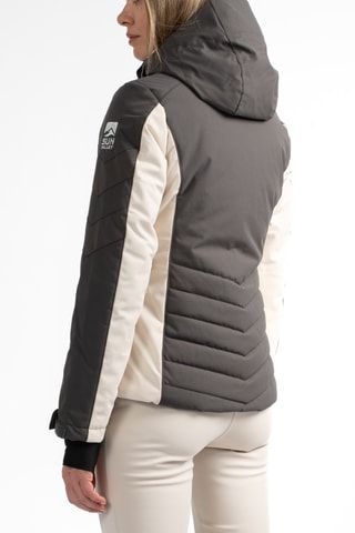 Gewatteerde Ski-jas met Capuchon Karli - Zwart