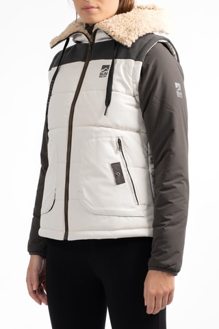 Gewatteerde Ski-jas met Capuchon Karoo - Lichtbeige