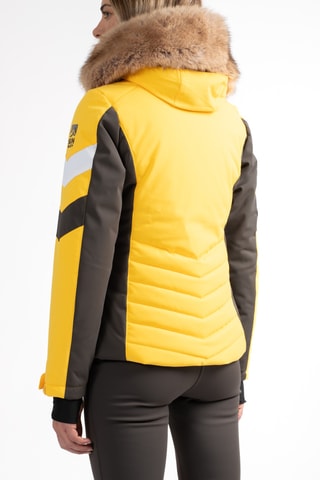 Gewatteerde Ski-jas met Capuchon Kirlia - Geel