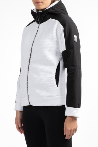 Fleece Ski-jasje met Capuchon Ramba - Wit