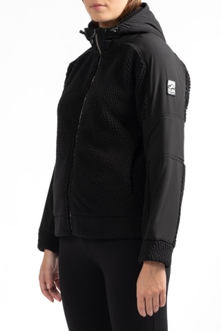 Fleece Ski-jasje met Capuchon Ramba - Zwart