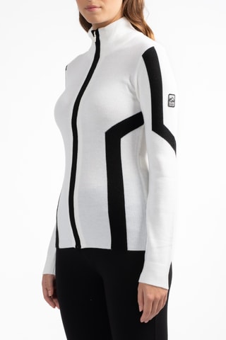 Merinoswollen Vest Uzzu - Wit en Zwart