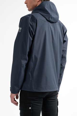 Jasje met Capuchon Softshell Dropp - Marineblauw