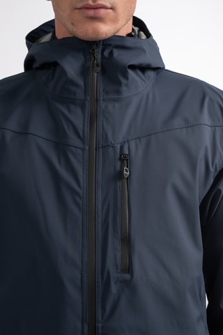Jasje met Capuchon Softshell Dropp - Marineblauw