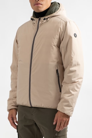 Gewatteerde Jas met Capuchon Estrym - Beige