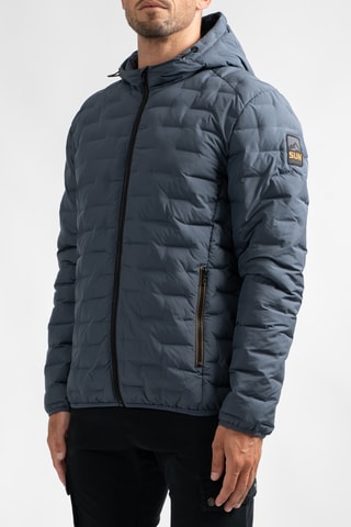 Gewatteerde Jas met Capuchon Astaneak - Donkerblauw