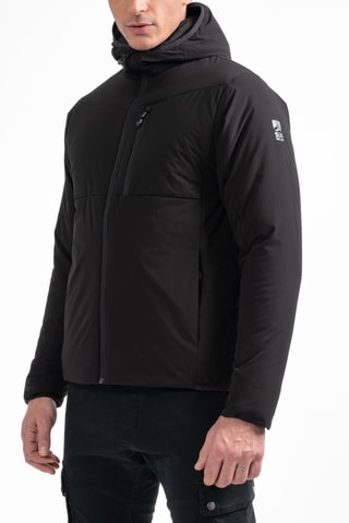 Gewatteerde Ski-jas met Capuchon Gunray - Zwart