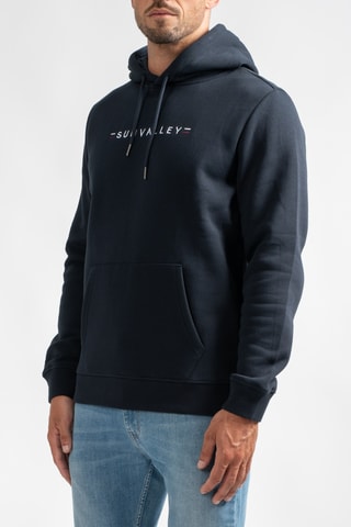 Sweater met Capuchon Loriant - Marineblauw en Wit