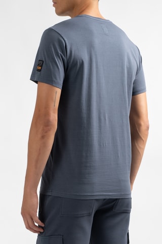 T-shirt Chaam - Kobaltblauw