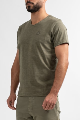 T-shirt Cinn - Gemêleerd Kaki