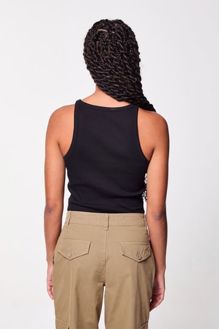 Camiseta de tirantes corta - Negro