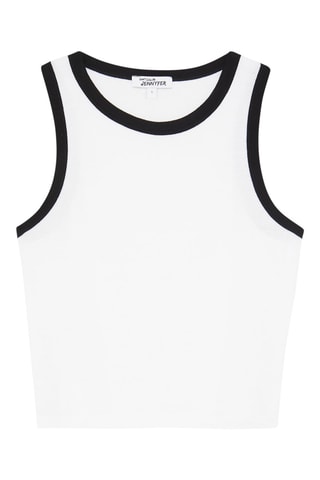 Camiseta de tirantes - Blanco y negro