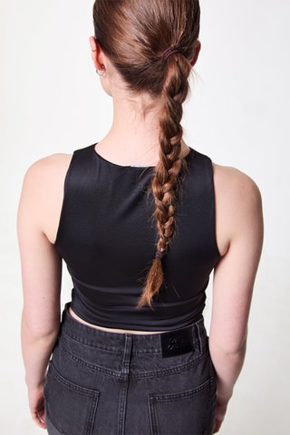 Camiseta de tirantes corta - Negro