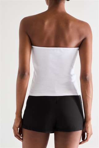 Top bustier - Blanco