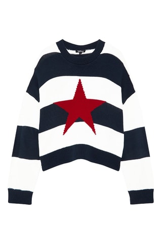 Jersey - Blanco y azul marino