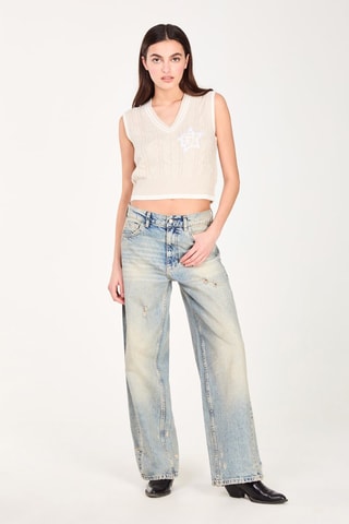 Chaleco corto - Crema