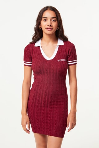 Vestido jersey - Rojo