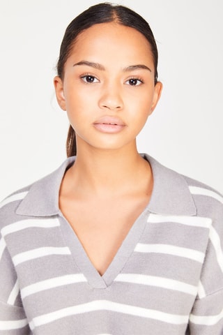 Jersey corto - Gris y blanco