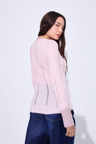 Cárdigan - Rosa claro