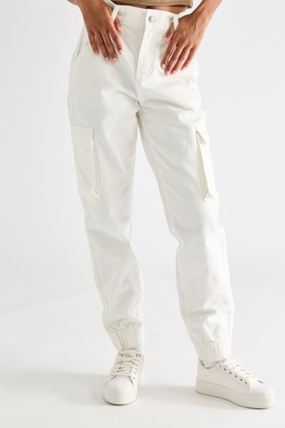 Pantalón cargo - Blanco