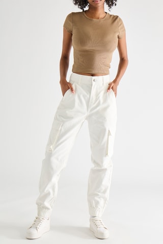 Pantalón cargo - Blanco