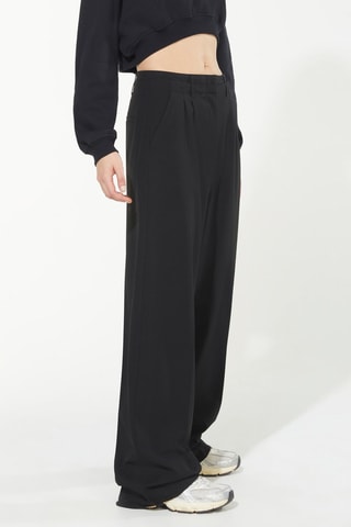 Pantalon tailleur taille haute - Noir