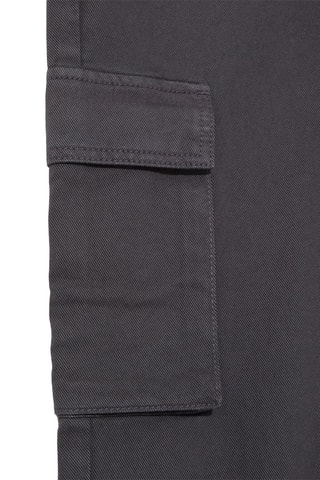 Pantalón cargo de tiro alto - Gris oscuro
