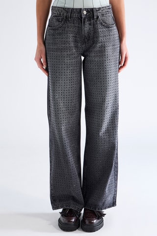 Pantalón recto - Negro