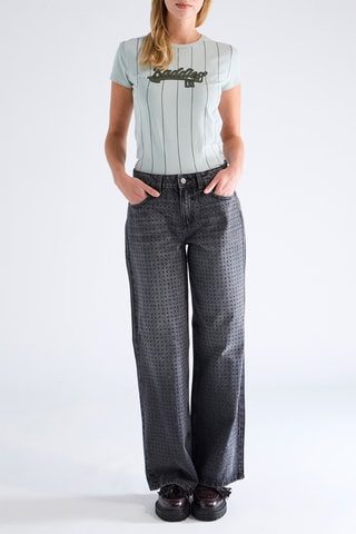 Pantalón recto - Negro