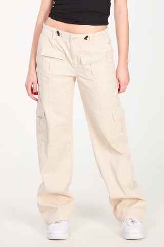 Vaquero recto de tiro bajo - Beige