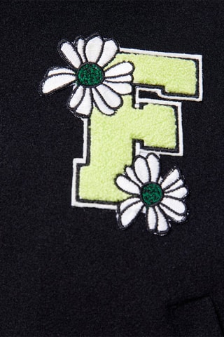 Cazadora teddy corta - Negro