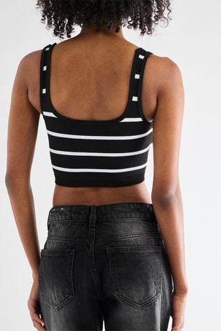 Crop top - Negro y blanco