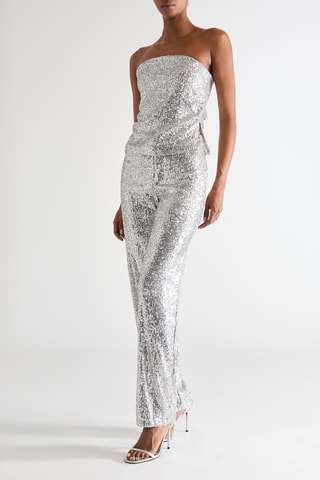 Top bustier - Plateado