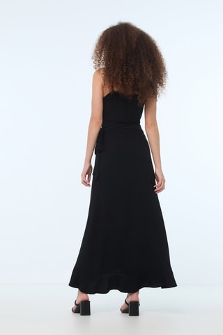 Vestido cruzado - Negro