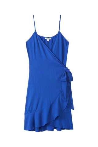 Vestido cruzado - Azul