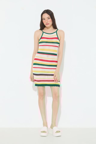 Vestido recto - Blanco