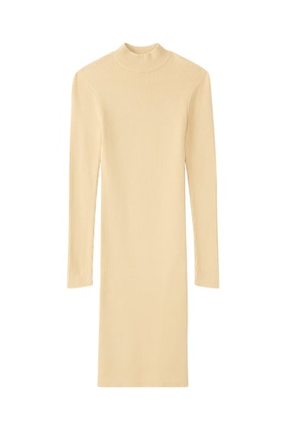 Vestido recto - Beige