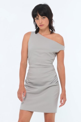 Vestido recto - Gris claro