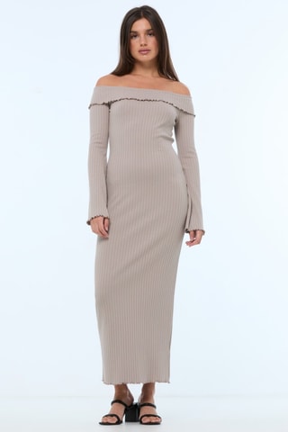 Vestido largo - Beige