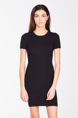 Vestido jersey - Negro