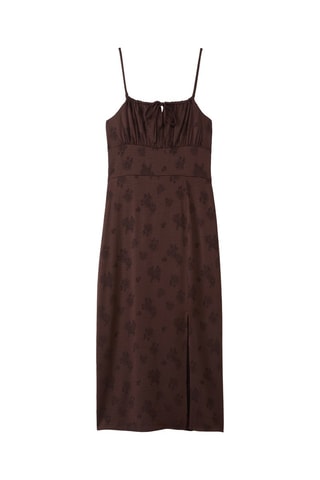 Vestido midi - Marrón