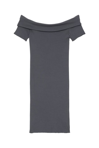 Vestido recto - Gris oscuro