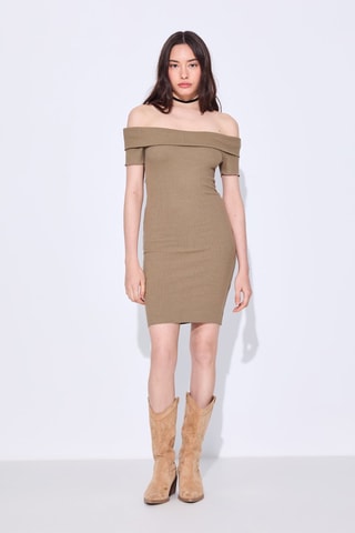 Vestido recto - Caqui oscuro