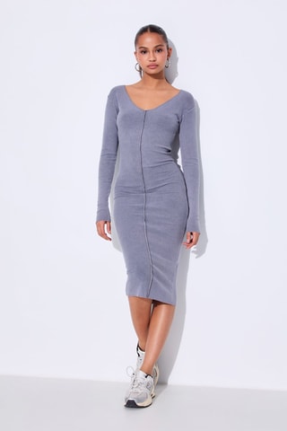 Vestido recto - Gris oscuro