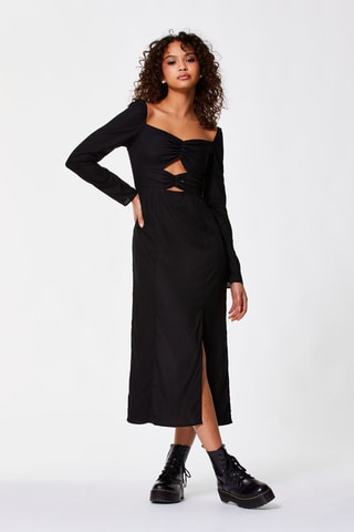 Vestido midi - Negro