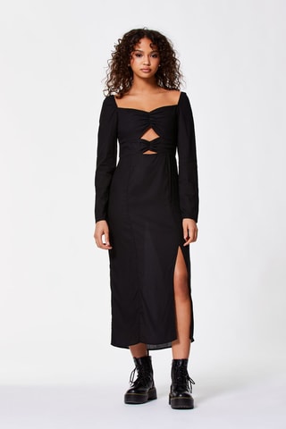 Vestido midi - Negro