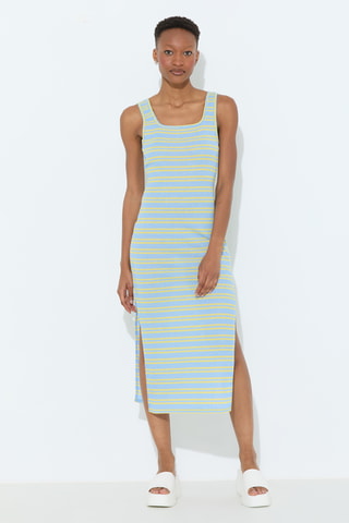 Vestido midi - Celeste